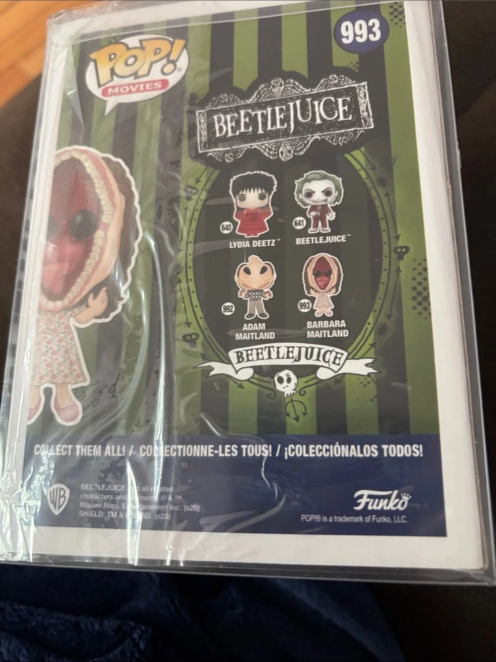 NIP 993 Funko Barbara Maitland Vinyl Figure - Pink, Brown, Cream BEETLEJUICE